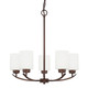 Capital Lighting - 415251BZ-338 - Five Light Chandelier - Dixon - Bronze