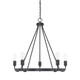 Capital Lighting - 420061MB - Five Light Chandelier - Tanner - Matte Black