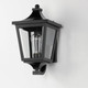 Sutton Place VX One Light Outdoor Wall Sconce (40232CLBK)