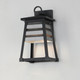 Shutters One Light Outdoor Wall Sconce (40632WZBK)