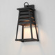 Shutters One Light Outdoor Wall Sconce (40634BK)