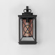 Yorktown VX One Light Outdoor Wall Sconce (40804CLACPBK)
