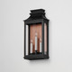 Savannah VX Three Light Outdoor Wall Sconce (40916CLACPBO)