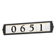 Maxim - 53650BK - LED Address Frame - Address - Black