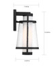 Anau One Light Outdoor Wall Lantern (60-6601)
