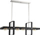 Nuvo Lighting - 60-6625 - Four Light Island Pendant - Prana - Matte Black / Brushed Nickel