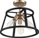 Chassis Three Light Semi Flush Mount (60-6643)