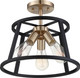 Chassis Three Light Semi Flush Mount (60-6643)