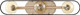Nuvo Lighting - 60-6653 - Three Light Vanity - Chassis - Copper Brushed Brass / Matte Black