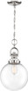 Nuvo Lighting - 60-6672 - One Light Pendant - Skyloft - Polished Nickel / Clear Glass