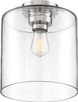 Nuvo Lighting - 60-6778 - One Light Semi Flush Mount - Chantecleer - Polished Nickel / Clear Glass