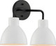 Nuvo Lighting - 60-6785 - Two Light Vanity - Sloan - Matte Black / Matte White