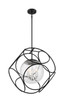 Nuvo Lighting - 60-6937 - Three Light Pendant - Aurora - Black / Polished Nickel