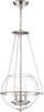Nuvo Lighting - 60-6952 - Three Light Pendant - Odyssey - Polished Nickel / Clear Glass