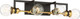 Nuvo Lighting - 60-6974 - Four Light Vanity - Intention - Warm Brass / Black