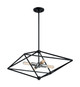 Nuvo Lighting - 60-7009 - Four Light Pendant - Legend - Black / Polished Nickel