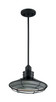 Nuvo Lighting - 60-7034 - One Light Pendant - Blue Harbor - Gloss Black / Silver