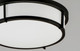 Rogue E26 Two Light Flush Mount (10272WTBK)