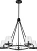 Nuvo Lighting - 60-8258 - Five Light Chandelier - Valentine - Black