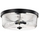 Nuvo Lighting - 60-8609 - Three Light Flush Mount - Grayson - Matte Black