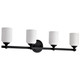 Nuvo Lighting - 60-8644 - Four Light Vanity - Solara - Matte Black