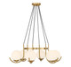 Lighting One E - V6-L1-1345-6-322 - Six Light Chandelier - Abella - Warm Brass