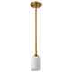 Nuvo Lighting - 60-8665 - One Light Mini Pendant - Solara - Natural Brass