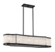 Lighting One E - V6-L1-2902-5-89 - Five Light Linear Chandelier - Parkside - Matte Black