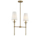 Trundle Two Light Linear Chandelier (V6-L1-5607-2-322)