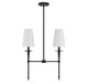 Trundle Two Light Linear Chandelier (V6-L1-5607-2-89)