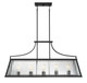 Elias Five Light Linear Chandelier (V6-L1-6841-5-89)