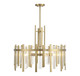 Lighting One E - V6-L7-3002-6-322 - Six Light Pendant - Guillford - Warm Brass