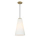 Lighting One E - V6-L7-5001-1-322 - One Light Pendant - Christos - Warm Brass