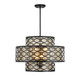 Lighting One E - V6-L7-6103-4-89 - Four Light Pendant - Mannheim - Matte Black