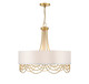 Lighting One E - V6-L7-7100-4-260 - Four Light Pendant - Croix - True Gold