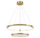 Lighting One E - V6-L7-7120-50-322 - LED Chandelier - Mayer - Warm Brass