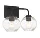 Baldwin Two Light Bathroom Vanity (V6-L8-4399-2-BK)