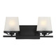Lighting One E - V6-L8-5250-2-BK - Two Light Bathroom Vanity - Klein - Matte Black