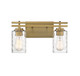 Lighting One E - V6-L8-6090-2-322 - Two Light Bathroom Vanity - Baxter - Warm Brass