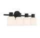 Strand Four Light Bathroom Vanity (V6-L8-9022-4-BK)