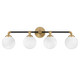 Dresden Four Light Bathroom Vanity (V6-L8-9604-4-143)