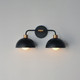 Thelonious Two Light Wall Sconce (10022BKNAB)