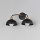 Thelonious Two Light Wall Sconce (10022BKNAB)