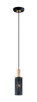 Maxim - 10081BKSBR - One Light Mini Pendant - Perf - Black / Satin Brass