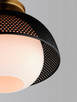 Perf One Light Flush Mount (10083WTBKSBR)