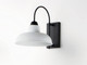 Industrial One Light Outdoor Wall Lantern (10118WTBK)