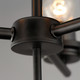 Corona Three Light Chandelier (10203CLBK)