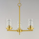 Corona Three Light Chandelier (10203CLSBR)