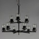 Corona Nine Light Chandelier (10206CLBK)