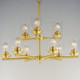 Corona Nine Light Chandelier (10206CLSBR)